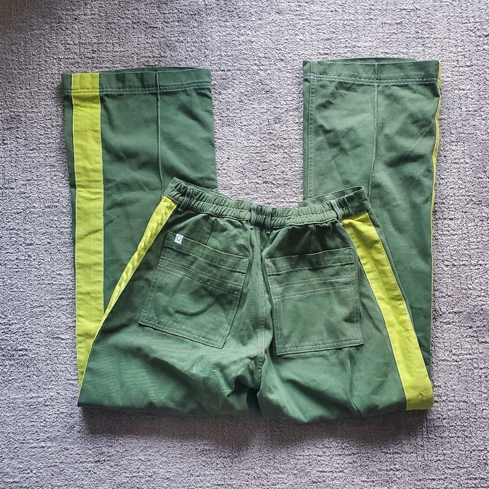 BBP Western pants with green stripe in L